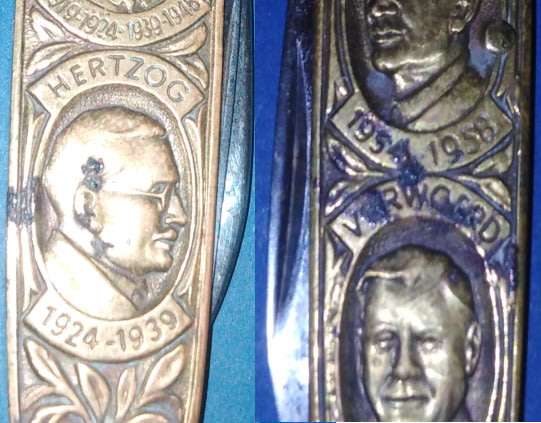 1910-1960 Union Pocket Knife (Malan,Strijdom), Verwoerd, Botha, Smuts,Hertzog)
