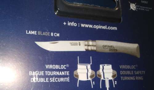A Collection of Three Different Knives Still Sealed in Blister Packs