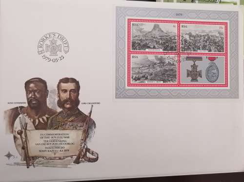 Big Collection: 140 Large SA First Day Covers from 1976-1981 (5 sets of 20 with 7 different themes)