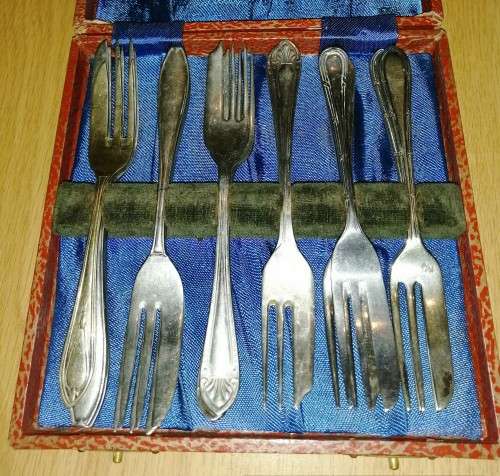 Two sets of Vintage Cutlery, mostly silver-plated