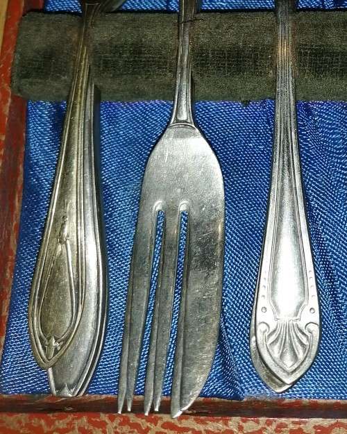 Two sets of Vintage Cutlery, mostly silver-plated