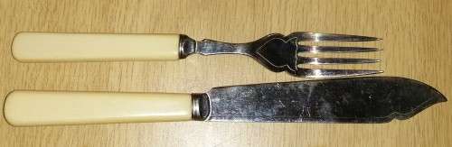 Two sets of Vintage Cutlery, mostly silver-plated