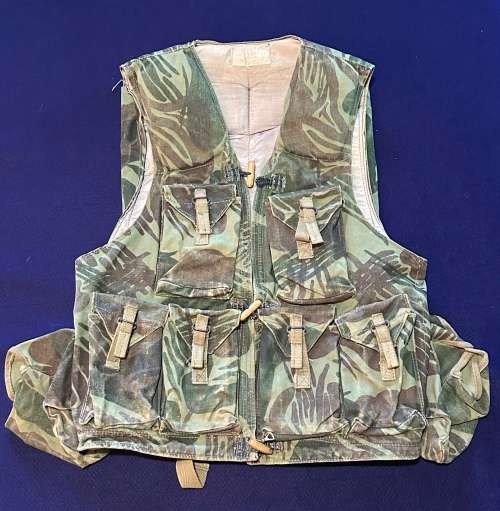 RARE RHODESIA CAMO FIREFORCE/BATTLE VEST - Made NORTH - Size 92cm