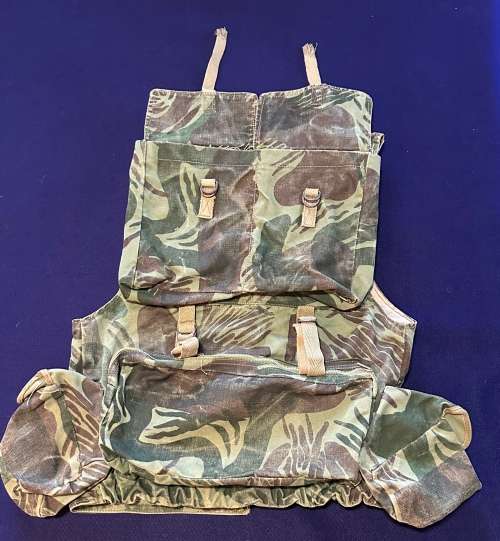 RARE RHODESIA CAMO FIREFORCE/BATTLE VEST - Made NORTH - Size 92cm