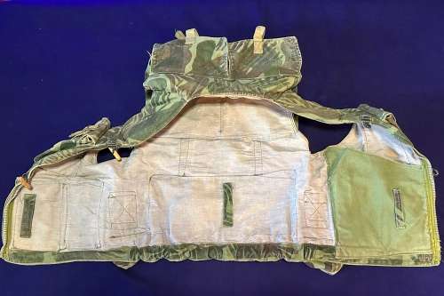 RARE RHODESIA CAMO FIREFORCE/BATTLE VEST - Made NORTH - Size 92cm