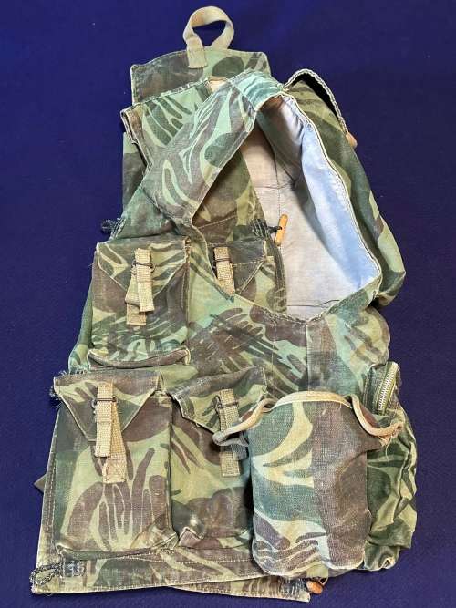 RARE RHODESIA CAMO FIREFORCE/BATTLE VEST - Made NORTH - Size 92cm