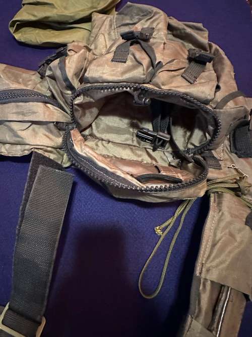 SA SPECIAL FORCES  RECCE Combat Rig, with Camillus Combat Knife and Compass (Read Description)