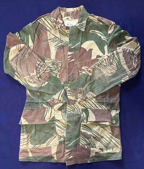 Original Period Rhodesian Camo Jacket with Padded Elbows and Back Pocket with Zipper
