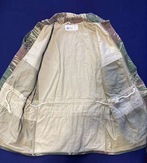 Original Period Rhodesian Camo Jacket with Padded Elbows and Back Pocket with Zipper