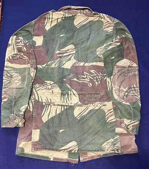 Original Period Rhodesian Camo Jacket with Padded Elbows and Back Pocket with Zipper