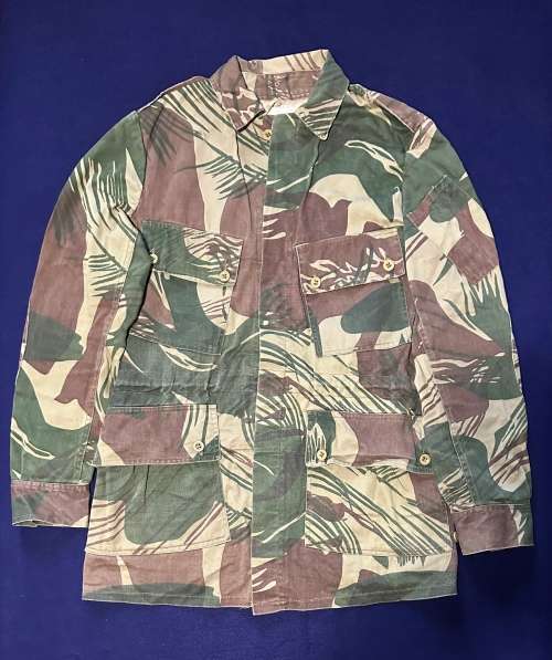 Original Period Rhodesian Camo Jacket with Padded Elbows and Back Pocket with Zipper