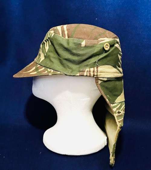 Original Rhodesian Period Camo Flap Cap - Excellent Condition