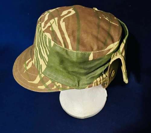 Original Rhodesian Period Camo Flap Cap - Excellent Condition