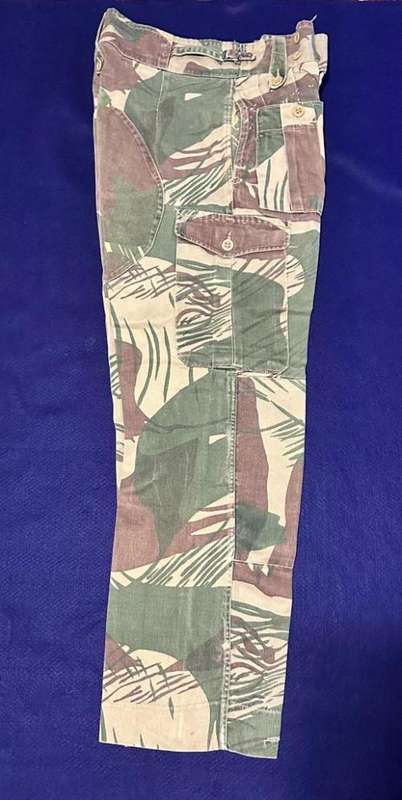RHODESIAN ARMY CAMO TROUSERS, with Rear Padding and Waist Adjuster