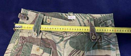 RHODESIAN ARMY CAMO TROUSERS, with Rear Padding and Waist Adjuster