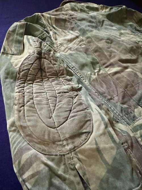 TAILORED RHODESIAN CAMO BUSHJACKET, Made Shorter, with Paddle Elbows and Sergeant Rank