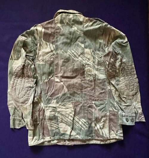 TAILORED RHODESIAN CAMO BUSHJACKET, Made Shorter, with Paddle Elbows and Sergeant Rank