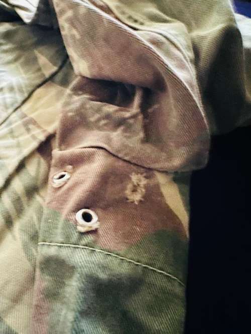 TAILORED RHODESIAN CAMO BUSHJACKET, Made Shorter, with Paddle Elbows and Sergeant Rank