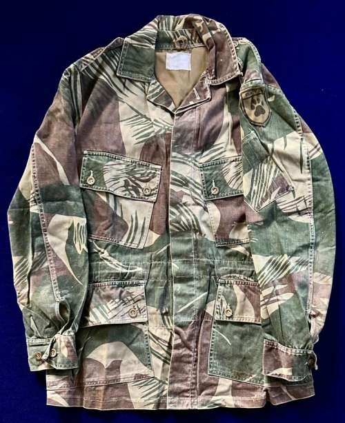 BSAP PATU RHODESIA CAMO BUSH JACKET, with back zipper Pouch & PATU Patch