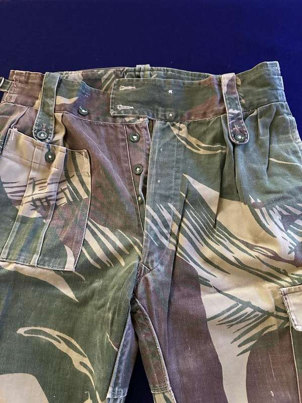 RHODESIAN ARMY CAMO TROUSERS, with Rear Padding and Waist Adjuster