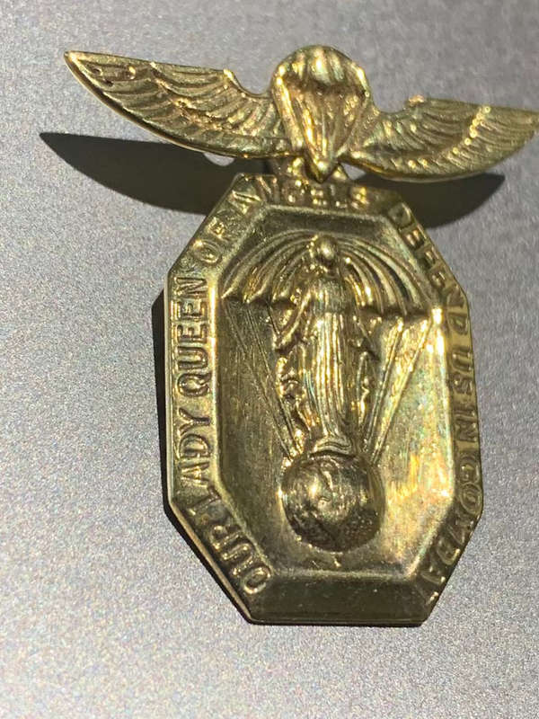 Hunter Group Wing with St Mary, The Immaculate Pendant