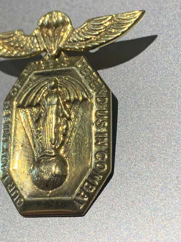 Hunter Group Wing with St Mary, The Immaculate Pendant