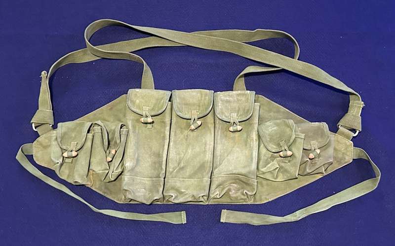 Original CHICOM Type 56 AK Chest Rig - 7 Pouches