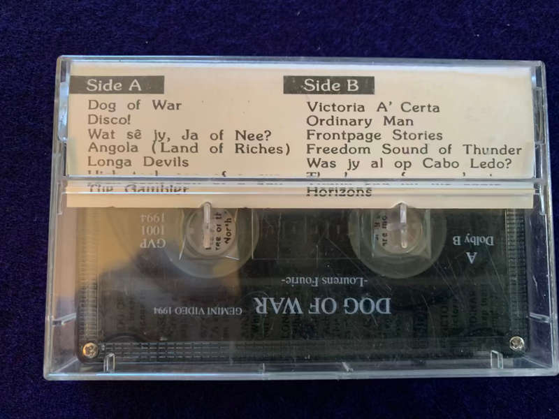 SA Special Forces Recce Cassettes x 2, `No Sea Too Rough` & `Dog of War`