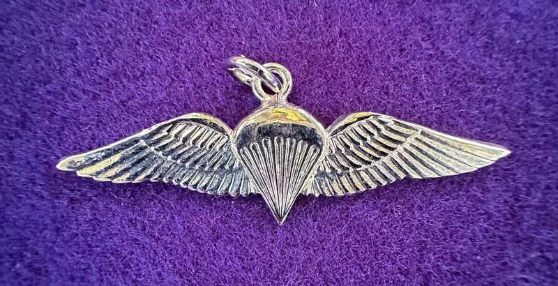 Chrome Parachute Regiment Pendant
