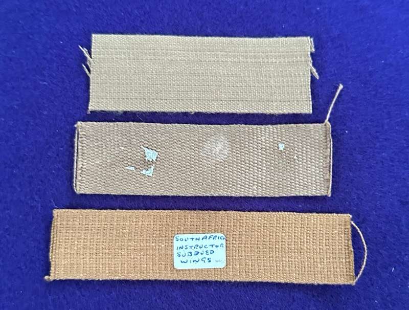 SADF Para Wings Imprinted on Nutria - Lot of Three