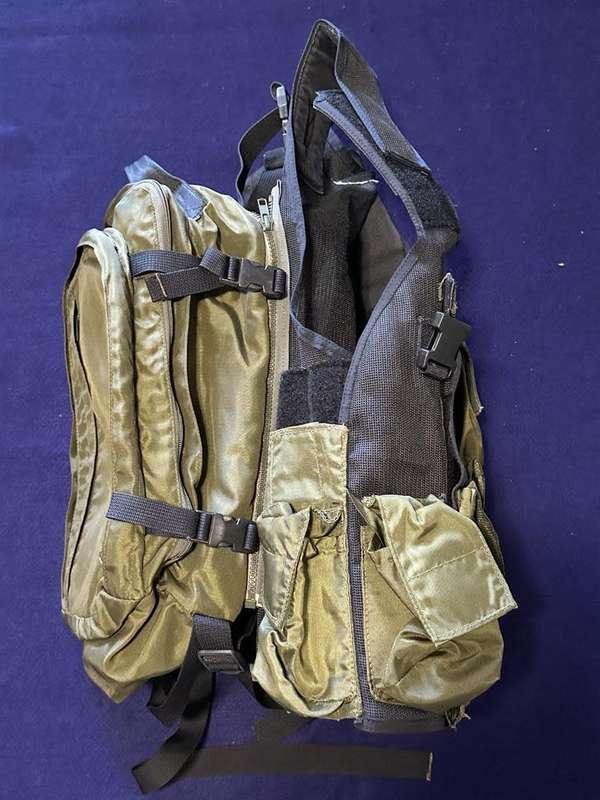 SAP Taskforce Olive Green Combat Vest with 4 Additional Loading Panels - Great Condition