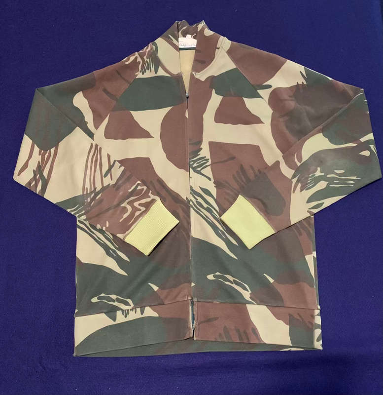 Rare RHODESIAN Camoflage 2 Piece Tracksuit - Condition As Issued, Made by Sprinter, Size M