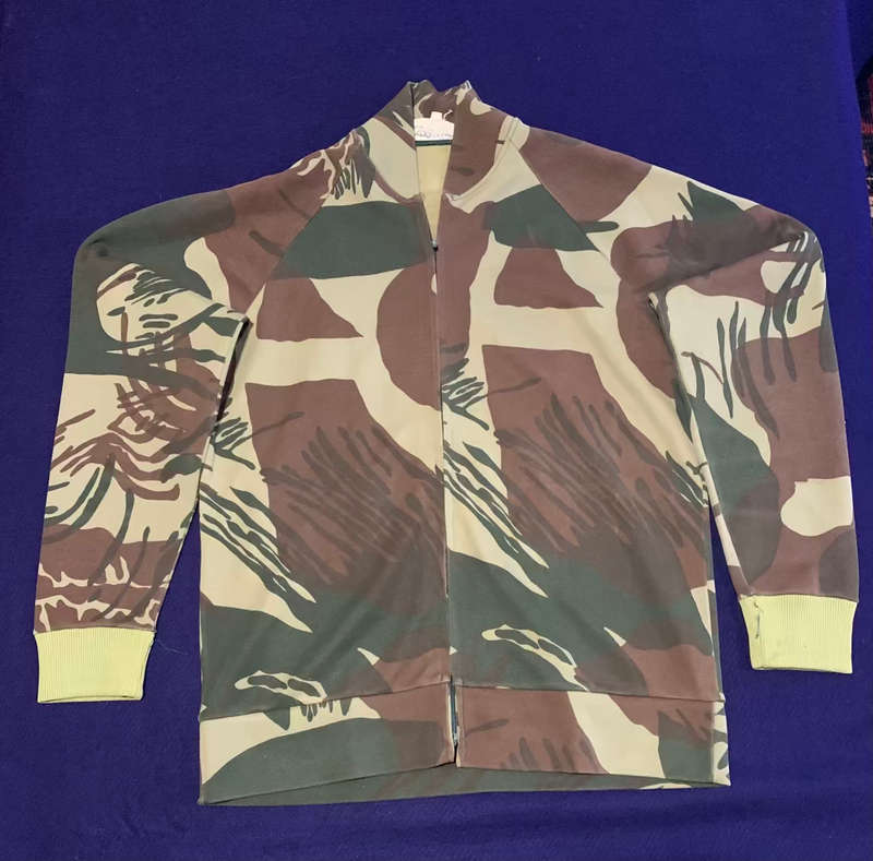 Rare RHODESIAN Camoflage 2 Piece Tracksuit - Condition As Issued, Made by Sprinter, Size M