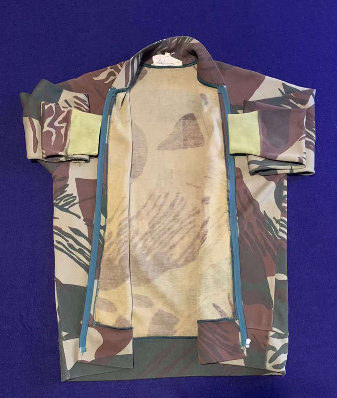Rare RHODESIAN Camoflage 2 Piece Tracksuit - Condition As Issued, Made by Sprinter, Size M