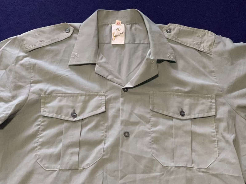 RHODESIA Grey Short Sleeve Shirt, Manufactured by Statesman, Size 42 - New as Issued