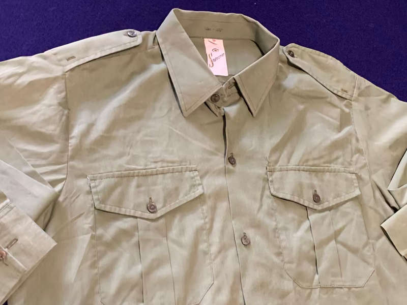 RHODESIA BSAP Green Long Sleeve Shirt, Manufactured by Statesman, Size 42 - New as Issued