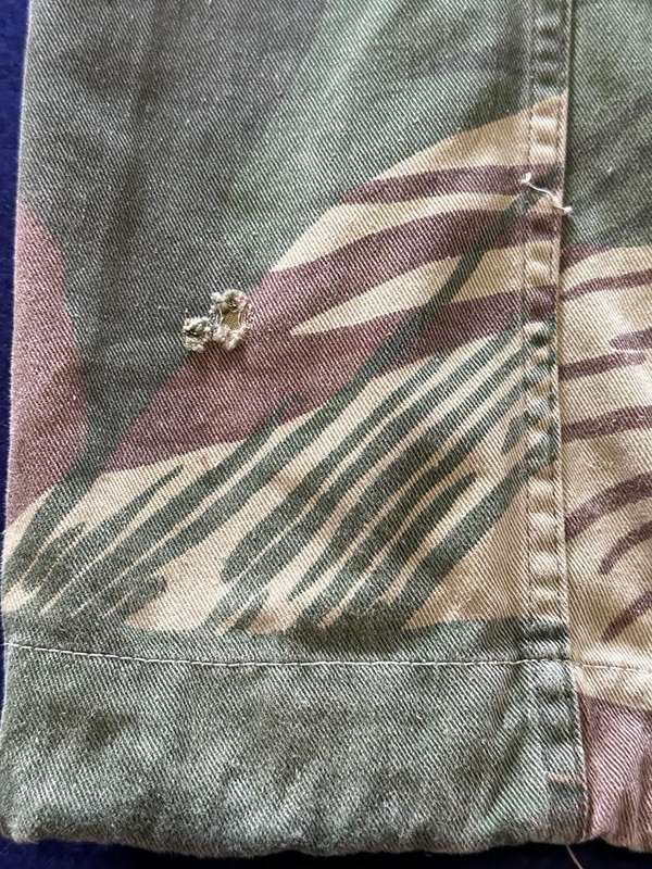 RHODESIAN ARMY CAMO TROUSERS, with Rear Padding and Waist Adjuster - with leg seams tailored