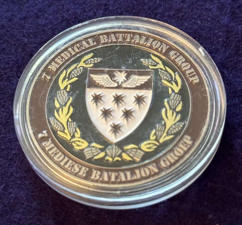 SA Army 7 Special Forces Medical Battalion Group Medallion - Para Qualified Freefall - No 003