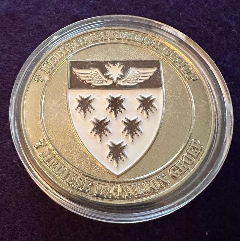 SA Army 7 Special Forces Medical Battalion Group Medallion - OPS Medic Qualified - No 003
