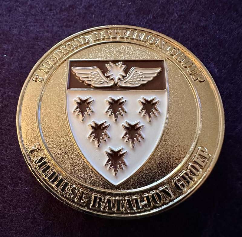SA Army 7 Special Forces Medical Battalion Group Medallion - OPS Medic Qualified - No 003