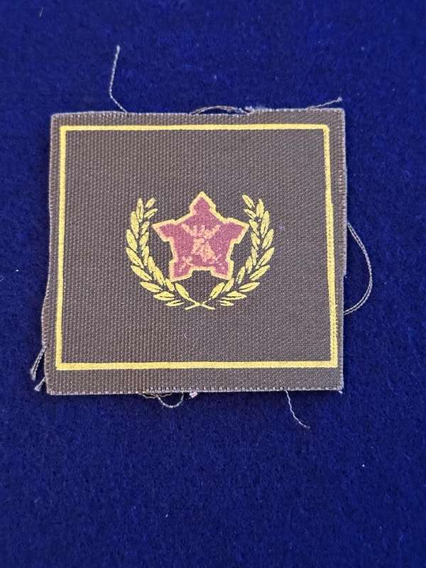 SADF 5 Year Volunteer Badge, Screenprint on Nutria