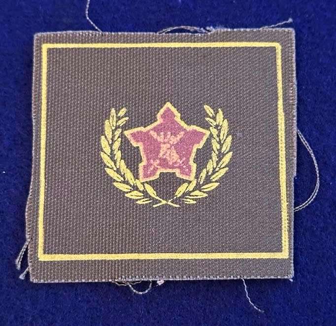SADF 5 Year Volunteer Badge, Screenprint on Nutria