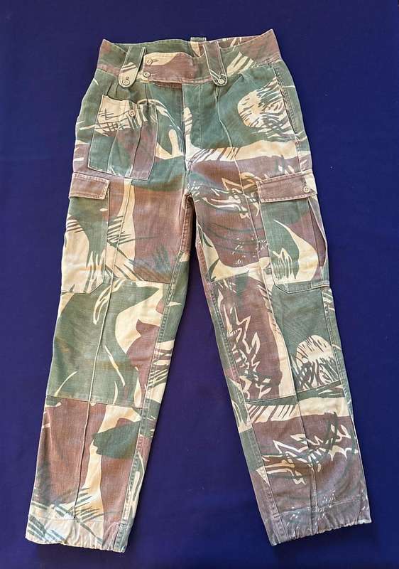 RHODESIAN ARMY CAMO TROUSERS, with Sewn in Seams