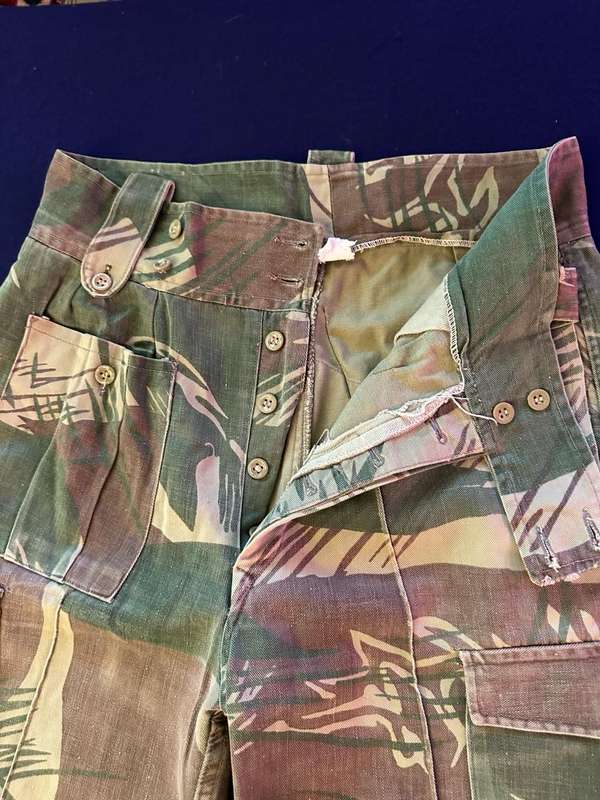 RHODESIAN ARMY CAMO TROUSERS, with Sewn in Seams