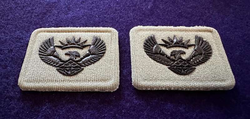 SA Army Rank Insignia Major Embossed Badge - Set (Iron On)