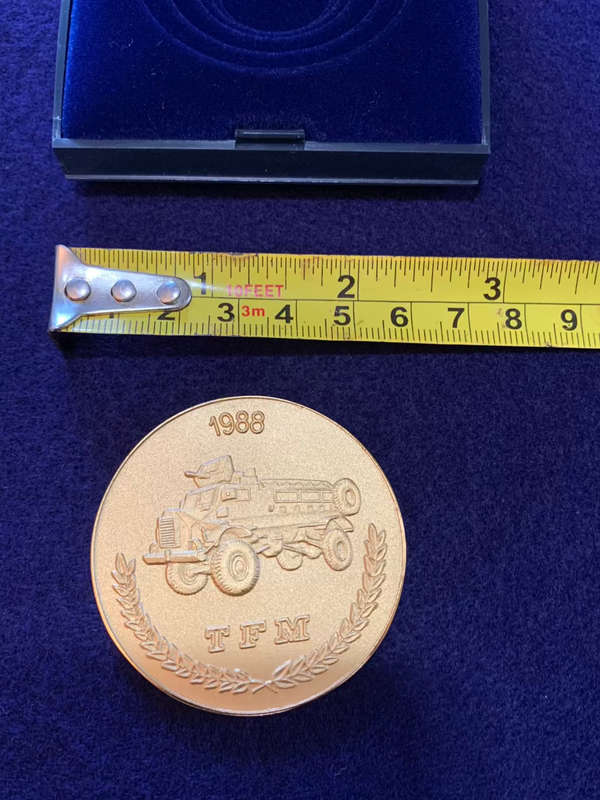RECCE / Operation Firewood Medallion in Presentation Box - Original Piece