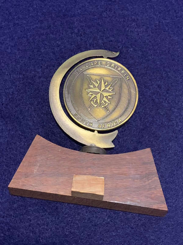 SANDF - Special Forces `Exercise Cape Griffin` Trophy and Certificate