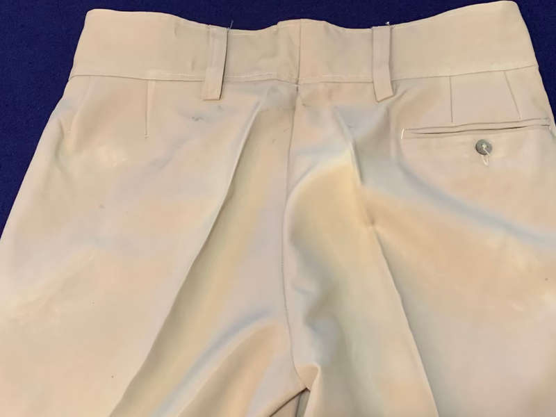 RHODESIAN Long Trousers `Sands` worn by other Units - Period Piece Worn - Label Bronson