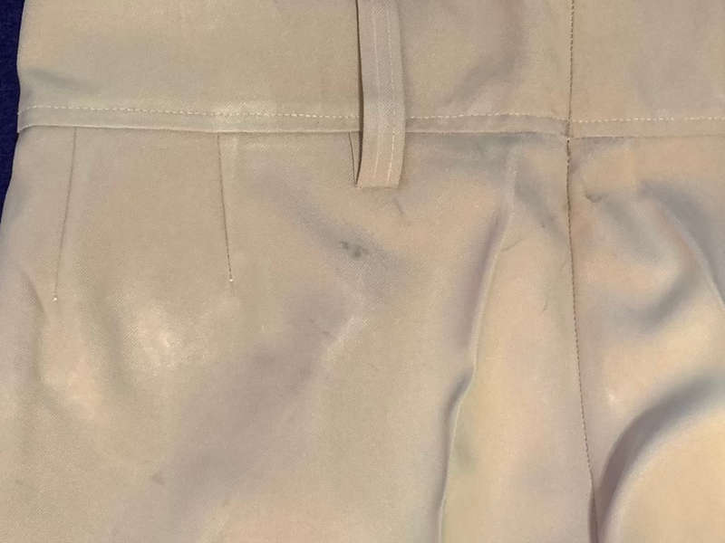 RHODESIAN Long Trousers `Sands` worn by other Units - Period Piece Worn - Label Bronson