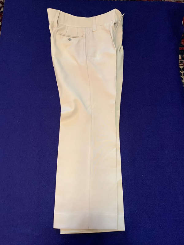 RHODESIAN Long Trousers `Sands` worn by other Units - Period Piece Worn - Label Bronson